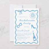 Invitation Bachelorette Party Whimsical manuscrit (Devant)