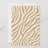 Invitation Bachelorette Party-Zebra Print-Beige- (Dos)