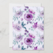 Invitation Bachelorette Peony Peony Violet Eucalyptus (Dos)