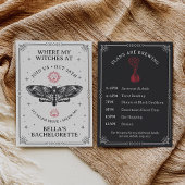 Invitation Bachelorette personnalisable Boho foncé