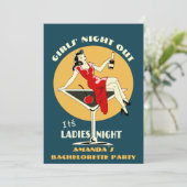 Invitation Bachelorette personnalisée (Debout devant)