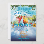 Invitation Bachelorette Pool Party Personnalisée (Devant)