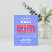 Invitation Bachelorette pop rétro (Debout devant)