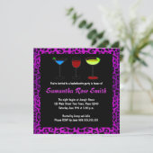 Invitation Bachelorette Poster de animal de Leopard (Debout devant)