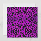 Invitation Bachelorette Poster de animal de Leopard (Dos)
