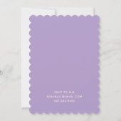 Invitation Bachelorette Purple Dazed & Engagé (Dos)