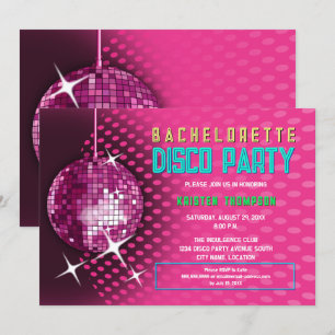 Invitation Bachelorette Retro