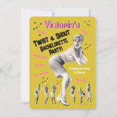 Invitation Bachelorette Retro 60's Dance Party (Devant)