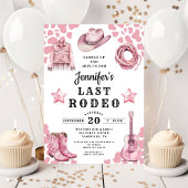 Invitation Bachelorette Rodéo Dernier rose