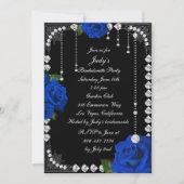 Invitation Bachelorette Romantique Roses et diamants (Devant)