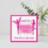 Invitation Bachelorette rose (Debout devant)