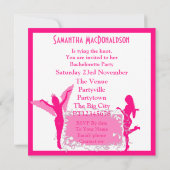 Invitation Bachelorette rose (Dos)