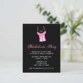 Invitation Bachelorette rose (Debout devant)
