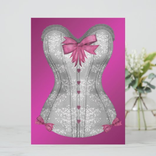 Invitation Bachelorette Rose Chaud (Debout devant)