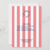 Invitation Bachelorette Rose Stripe Bach Snow (Dos)