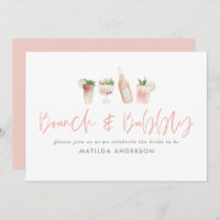 Bachelorette rose week-end brun & bulle