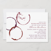 Invitation Bachelorette Rustique Mariage de tôle rouge foncé (Devant)