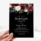 Invitation Bachelorette Rustique Noir