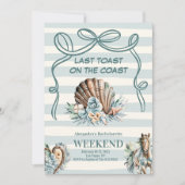 Invitation Bachelorette Seashell & Western Fusion (Devant)