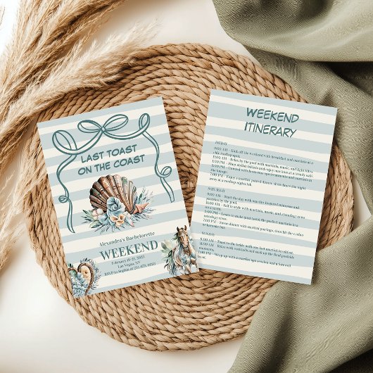 Invitation Bachelorette Seashell & Western Fusion