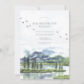 Invitation Bachelorette simple Lakeside (Devant)