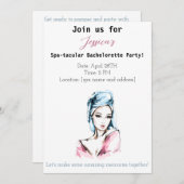 Invitation Bachelorette Spa (Devant / Derrière)