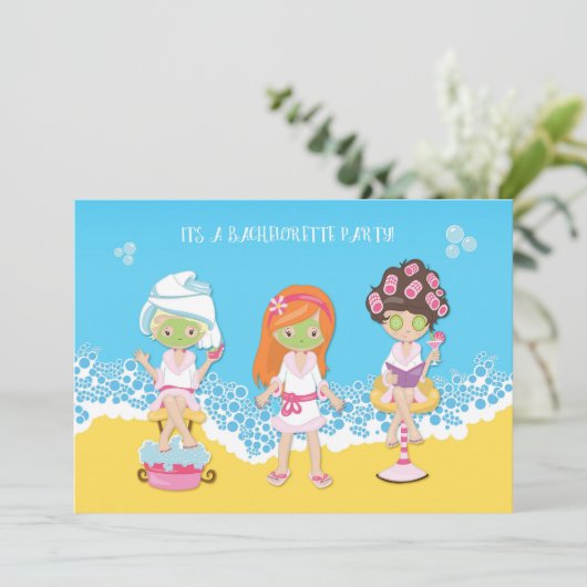 Invitation Bachelorette Spa (Debout devant)