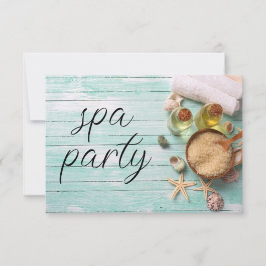 Invitation Bachelorette Spa Party (Devant)