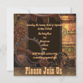 Invitation Bachelorette Steampunk (Dos)