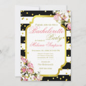 Invitation Bachelorette | Stripes et Confetti (Devant)