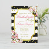 Invitation Bachelorette | Stripes et Confetti (Debout devant)
