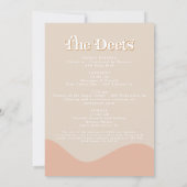 Invitation Bachelorette Super de la discothèque de TRIXIE Ret (Dos)