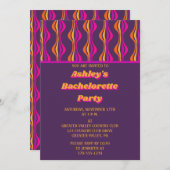 Invitation Bachelorette super Disco (Devant / Derrière)