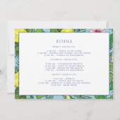 Invitation Bachelorette Tropical Beach Week-end Voyage (Dos)