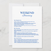 Invitation Bachelorette Tropicale Bleue Bow (Dos)