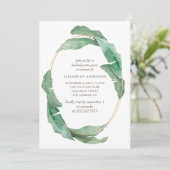 Invitation Bachelorette tropicale verdoyante. Botanique (Debout devant)