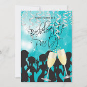 Invitation Bachelorette Turquoise (Devant)