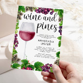 Invitation Bachelorette Vins et Pins