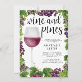 Invitation Bachelorette Vins et Pins (Devant)