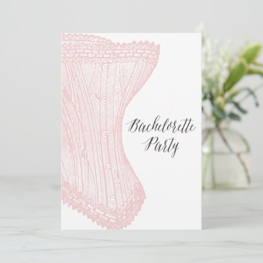 Invitation Bachelorette vintage (Debout devant)