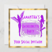 Invitation Bachelorette violette (Devant)