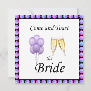 Invitation Bachelorette violette