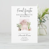 Invitation Bachelorette Week-end Final Fiesta Desert Western (Debout devant)