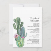 Invitation Bachelorette Week-end Final Fiesta Itinéraire Part (Dos)