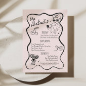 Invitation Bachelorette Week-end itinéraire Mon Cheri Whimsic