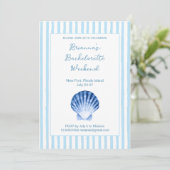 Invitation Bachelorette week-end sur la côte (Debout devant)