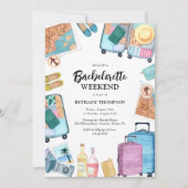 Invitation Bachelorette Week-end Voyage de fille (Devant)