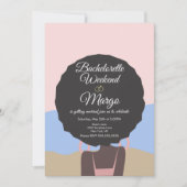 Invitation Bachelorette Weekend Beach Fête des mariées (Devant)