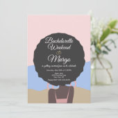 Invitation Bachelorette Weekend Beach Fête des mariées (Debout devant)