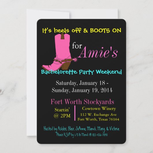 INVITATION BACHELORETTE WEEKEND INVITE DIGITAL DOWNLOAD (Devant)